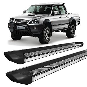 Estribo L200 Sport Outdoor Personalizado Preto Fosco