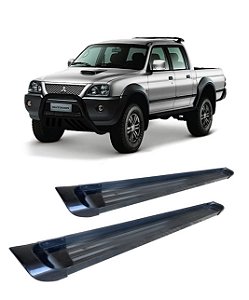 Estribo L-200 GL GLS  Plataforma de Alumínio Preto C Dupla