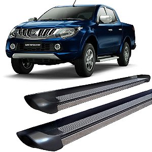 Estribo L200 2017 a 2020 Personalizado Preto Brilhante