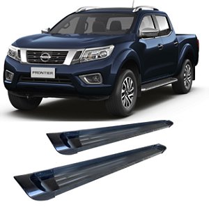Estribo Frontier 2017 a 2020 Chapa de Alumínio Preto