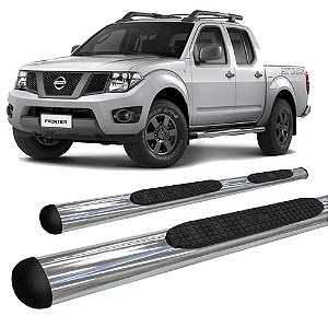Estribo Frontier 2008 a 2016 Oblongo Oval Cromado