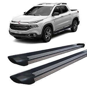 Estribo Fiat Toro Personalizado Alumínio Preto