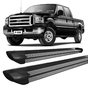 Estribo F-250 Personalizado Preto Fosco C D