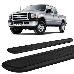 Estribo F-250 Chapa Aço Preto C D Cabine Dupla