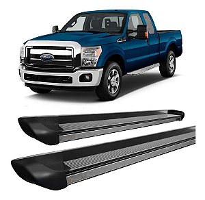 Estribo F-250 Cabine Simples Personalizado Preto
