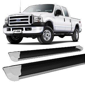 Estribo F-250 Cabine Dupla Personalizado Branco