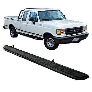 Estribo F-1000 93 a 99 Cabine Dupla Chapa Preto