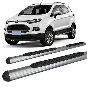 Estribo Ecosport 2013 em Diante Oblongo Oval Grafite