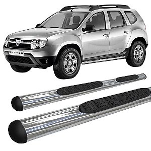 Estribo Duster Oblongo Oval Cromado