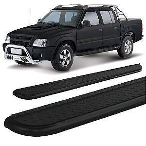 Estribo Chapa S-10 Até 2011 Cabine Dupla 2,5" Preto