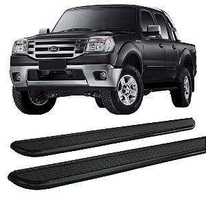 Estribo Chapa Ranger Até 2012 Cabine Dupla 2,5" Preto