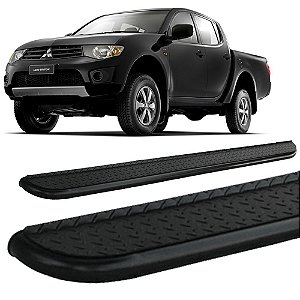 Estribo Chapa L-200 Triton 2008 a 2016 2,5" Preto