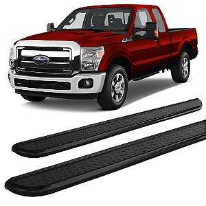 Estribo Chapa F-250 Cabine Simples Preto