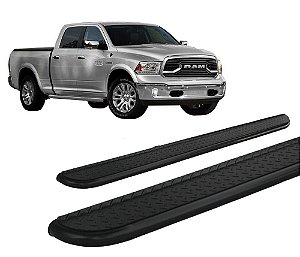 Estribo Chapa de Aço Preto Para Dodge Ram 2012 2020