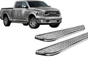 Estribo Chapa Cabine Dupla Cromado Dodge Ram