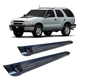 Estribo Blazer Até 2011 Plataforma de Aluminio Preto