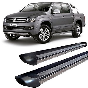 Estribo Amarok Personalizado Preto Brilhante C Dupla