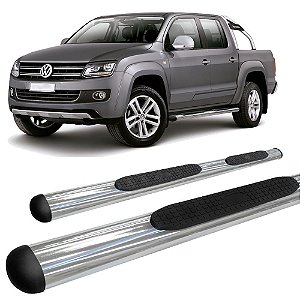 Estribo Amarok C Dupla Oblongo Oval Cromado