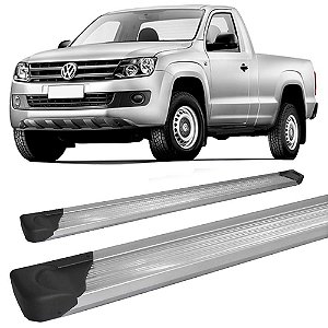 Estribo Amarok Alumínio Prata Cabine Simples Aluminio