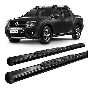 Estribo Duster Oroch Tubolar Oval Preto