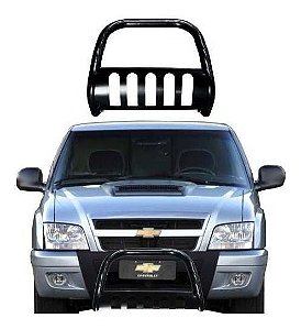 Para-choque De Impusão S10 S-10 1995 A 2011 Preto C/protetor