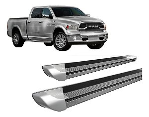 Estribo Personalizado C/ Pont Prata Para Dodge Ram 2012/2020