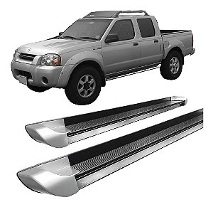 Estribo Frontier 2003 A 2007 Alumínio Personalizado Prata