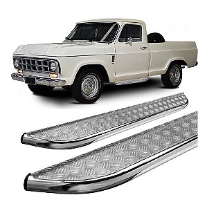 Estribo Lateral D-10 Cabine Simples Chapa Cromado
