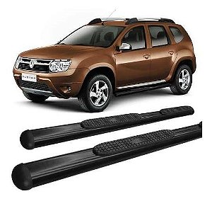 Estribo Tubolar Oval Preto Renault Duster E Ecosport