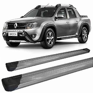 Estribo Duster Oroch 2015 A 2019 Alumínio Prata