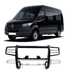 Quebra Mato Com Base Para Guincho Preto Sprinter 415 E 515
