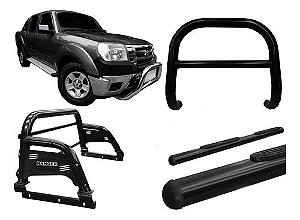 Kit Quebra Mat_estribo Ov_sant Antonio H3 Ranger 97/12 Preto