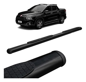 Estribo Oval Oblongo Preto Fiat Toro 2016 A 2020
