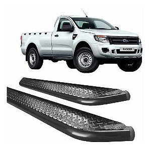 Estribo Ranger 2013 A 2020 Cabine Simples 2,5  Chapa Preto