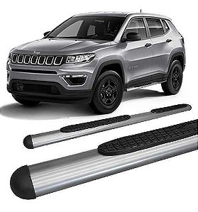 Estribo Lateral Jeep Compass Oblongo Oval Grafite