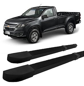 Estribo S10 1995 Ate 2011 Quadrado Modelo Original Preto C/s