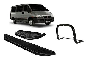 Estribo Ducato Chapa Preto Par E Quebra Mato Preto