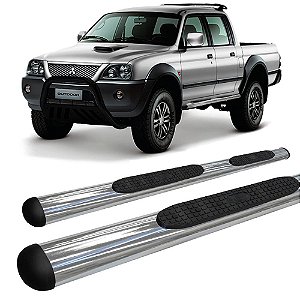 Estribo L200 Sport Oblongo Oval Cromado Hozz L-200