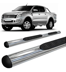 Estribo Ranger 2013 A 2018 Dupla Oblongo Oval Cromado