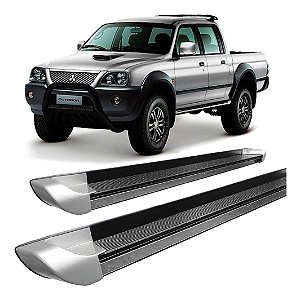 Estribo L200 Sport/outdoor Cab. Dupla Personalizado Prata