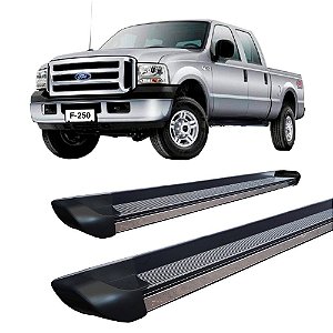 Estribo F-250 Cabine Dupla Personalizado Preto F250