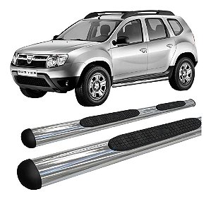 Estribo Lateral Duster Oval Cromado Oblongo Renault