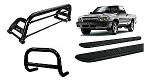 Kit Quebra Mato Santo Antônio Estribo S-10 94/2011 C.s Preto