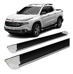 Estribo Fiat Toro Personalizado De Alumínio Branco