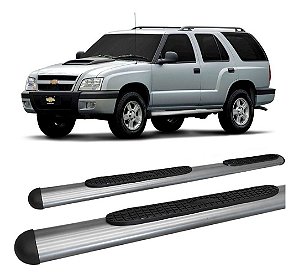 Estribo Blazer 1995 A 2010 Oblongo Oval Grafite