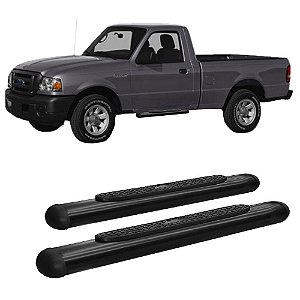Estribo Oval Oblongo Ranger 2005 A 2012 Cabine Simples Preto