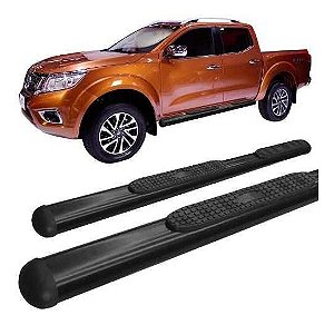 Estribo Oval Oblongo Preto Nissan Frontier Nova 2017 A 2019