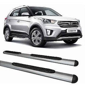 Estribo Hyundai Creta Oval Oblongo Grafite