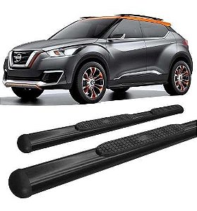 Estribo Oval Oblongo Preto Nissan Kicks