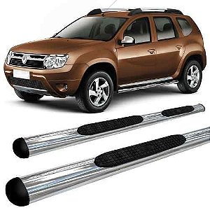 Estribo Lateral Duster Oval Cromado Oblongo Renault